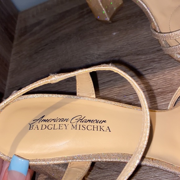 Size 10 sparkles BADGLEY MISCHKA heels - Picture 11 of 11